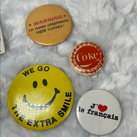 Vintage pins buttons Nikry Novelties I hate devil - Picture 4 of 8